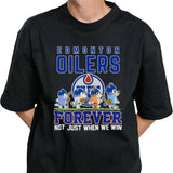 Bluey Characters Edmonton Oilers Forever Not Just When We Win Shirt