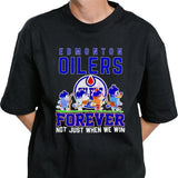Bluey Walking Oilers Forever Not Just When We Win Shirt