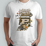 Boiler Up National Champions Purdue Boilermakers Players City Skyline 2024 Shirts