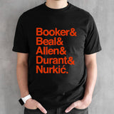 Booker Beal Allen Durant Nurkic Phoenix Suns names shirts