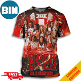 Boomer Sooner Oklahoma Sooners Womens's Basketball Back-to-Back Big 12 Conference Champions 3D T-Shirts