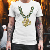 Boston Basketball 2024 Champions Shamrock Chain T-Shirt