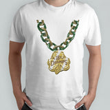 Boston Basketball 2024 Champions Shamrock Chain T-Shirt