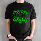 Boston Bleeds Green Celtics Basketball shirt