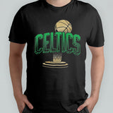 Boston Celtics 2024 NBA Finals Champions Fadeaway Retro Wash Shirt