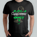 Boston Celtics 2024 NBA Finals Champions Fadeaway Retro Wash T-Shirt