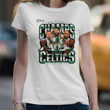 Boston Celtics 2024 NBA Finals Champions Pull Up Jumper Caricature T-Shirt