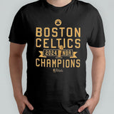 Boston Celtics 2024 NBA Finals Champions Slam Dunk Comfy Tri-Blend Shirt