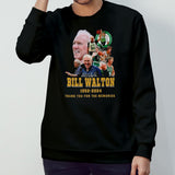 Boston Celtics Bill Walton 1952-2024 Thank You For The Memories Signature T-shirt