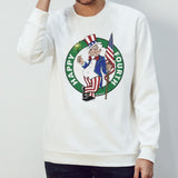 Boston Celtics Happy Fourth Uncle Sam Circle Logo T-Shirt
