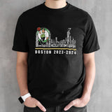 Boston Celtics Skyline Players Names Boston 2023-2024 Shirts