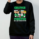Boston Celtics X Peanuts Characters Forever Not Just When We Win Shirt