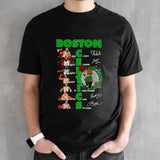 Boston Celtics mensâ€™s basketball star squad signatures shirts