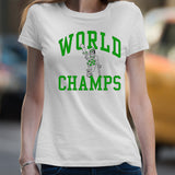 Boston Celtics world champs mascot shirt
