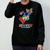 Boston Map Sports Teams Logo Boston City Of Champions Shirt