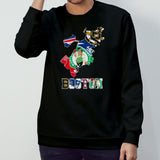 Boston Map Sports Teams Red Sox Celtics Patriots And Bruins Shirt