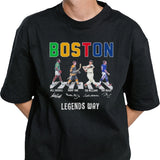 Boston Sports Teams Legends Players Abbey Road Signatures Shirt