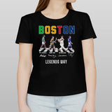 Boston Sports Teams Legends Players Abbey Road Signatures Shirt
