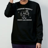 Brianna Turner wearing i support womenâ€™s rights and wrongs shirt