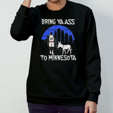 Bring Ya Ass To Minnesota Goat Basketball Vintage Shirt