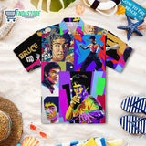 Bruce Lee Colorful Kung Fu Hawaiian Shirt