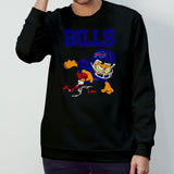 Buffalo Bills Garfield Cat Grumpy Football Player 2024 T-shirt