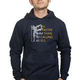 Bullets Faster Than 911 Mens Hoodie Style001