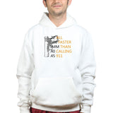 Bullets Faster Than 911 Mens Hoodie