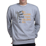 Bullets Faster Than 911 Mens Sweatshirt