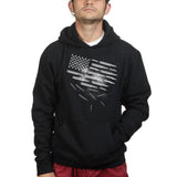Unisex Bullets and Grenades Flag Hoodie Style001