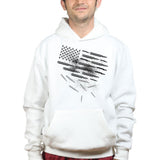 Unisex Bullets and Grenades Flag Hoodie Style001