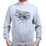 Unisex Bullets and Grenades Flag Sweatshirt Style001