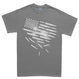 Men's Bullets and Grenades Flag T-shirt Style001