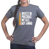 Invest In Ammo Ladies T-shirt Style001