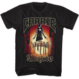 Carrie - With Crown - American Classics - Solid Black Adult Short Sleeve T-Shirt