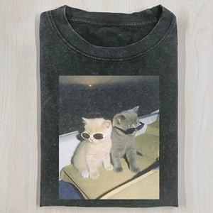 CAT WITH SUNGLASSES HOODIE