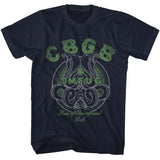 CBGB - Cobras - American Classics - Solid Blue Adult Short Sleeve T-Shirt