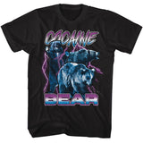 Cocaine Bear - Lightning - American Classics - Solid Black Adult Short Sleeve T-Shirt