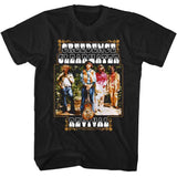 Creedence Clearwater Revival - Band And Fancy Box - American Classics - Black Front Print Adult Short Sleeve Solid T-Shirt