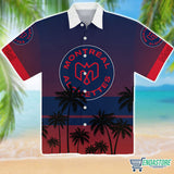 CFL Montrea Alouette Tropical Tree Hawaiian Shirt