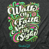 Cherished Girl Womens T-Shirt Walk By Faith