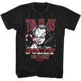 Chucky - This Is As Jolly - American Classics - Black Front Print Adult Short Sleeve T-Shirt