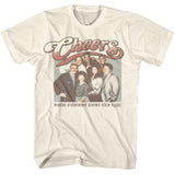 Cheers - Group Photo - American Classics - Solid Off-White Adult Short Sleeve T-Shirt