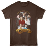 Cheers - Group Shot - American Classics - Brown Solid Adult Short Sleeve T-Shirt