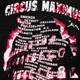 2024 TRAVIS SCOTT 'CIRCUS MAXIMUS TOUR' MERCH W / DATES HEAVYWEIGHT BLACK T-SHIRT