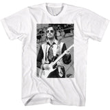 Eric Clapton - Black & White Sunglasses - American Classics - Solid White Adult Short Sleeve T-Shirt