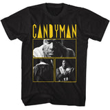 Candyman - 3 Photo And Logo - American Classics - Solid Black Adult Short Sleeve T-Shirt
