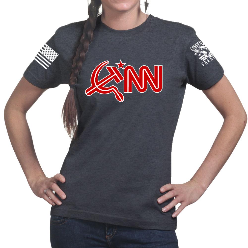 Commie News Network Ladies T-shirt Style001