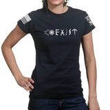 Ladies COEXIST T-shirt Style001