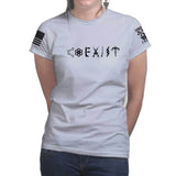 Ladies COEXIST T-shirt Style001